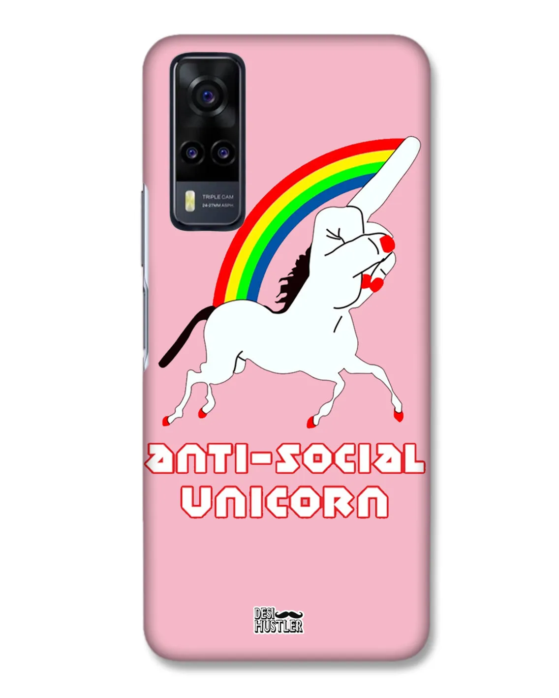 ANTI-SOCIAL UNICORN  | Vivo Y31 Phone Case