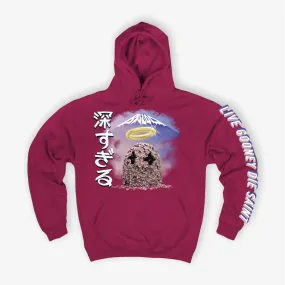 B Wood Full Bloom Hoodie Wine