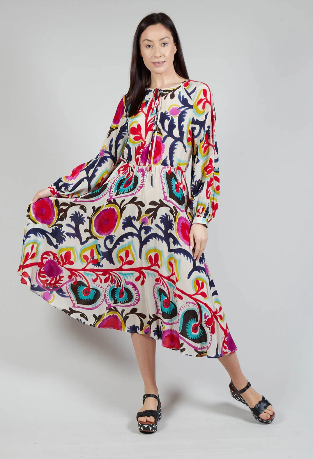 Bohemian Dress in Frida Print