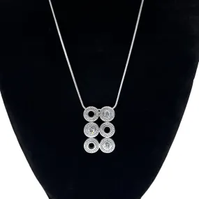 BRIGHTON Sparkling Rhinestone Pendant Necklace - Silver