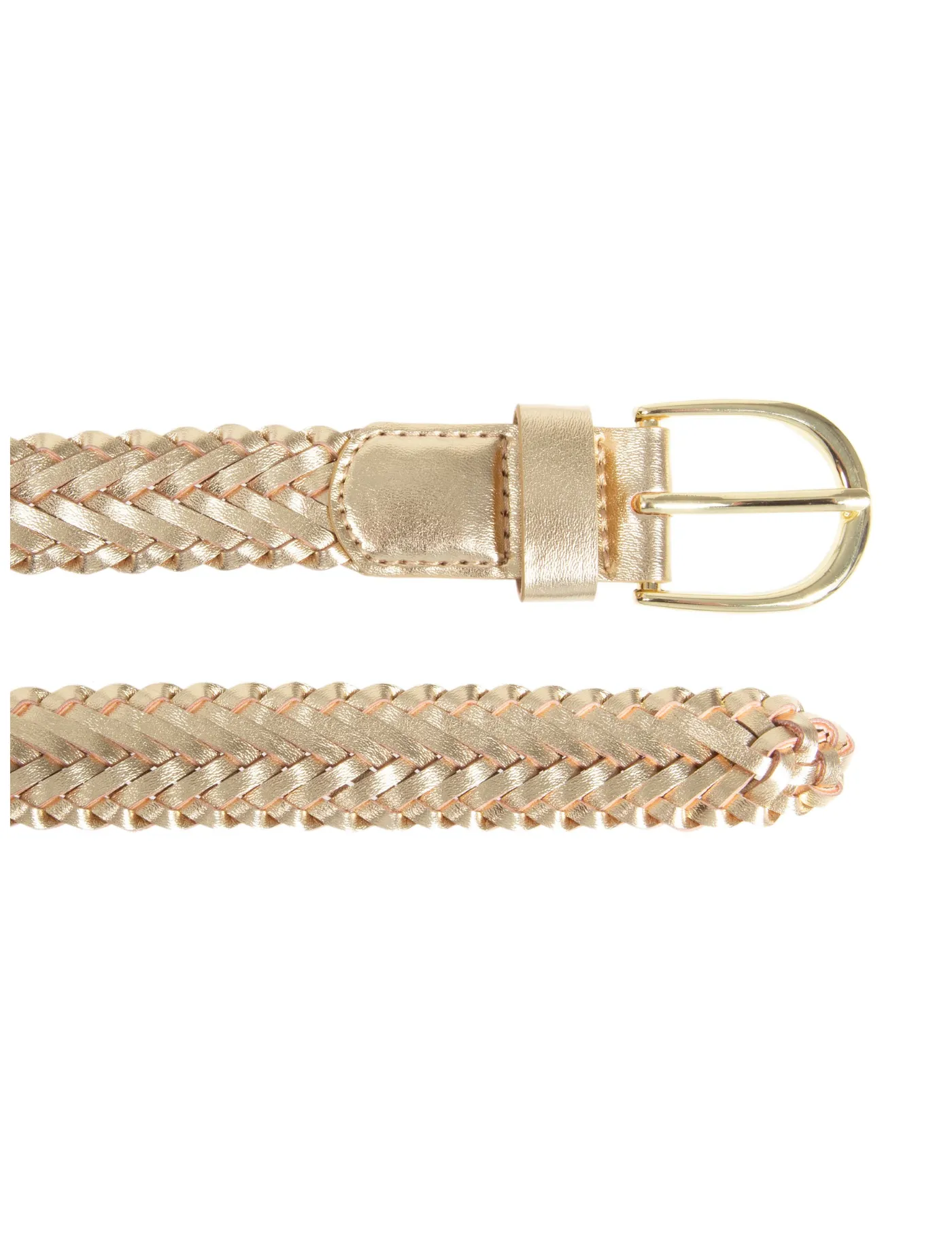 Ceinture Femme tréssée Dorée