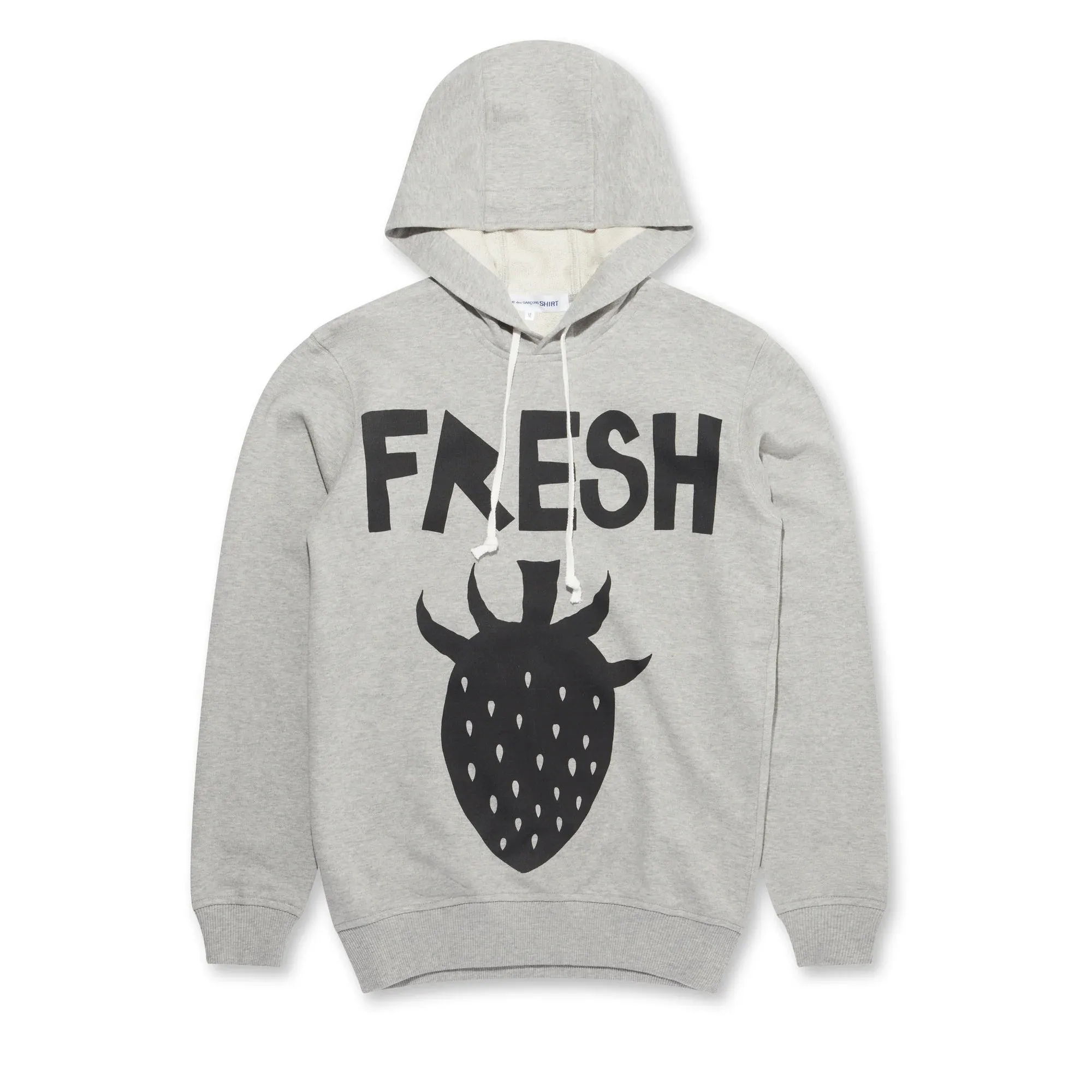 COMME des GARÇONS SHIRT Strawberry Print Hoodie - Grey/Black