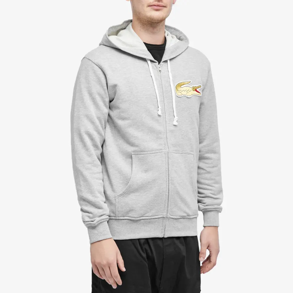 COMME des GARÇONS Shirt x Lacoste Zip Up Hoodie - Grey