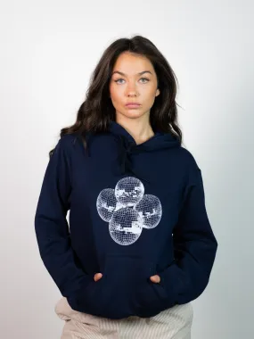 DISCO BALL (vit) HOODIE - MARIN