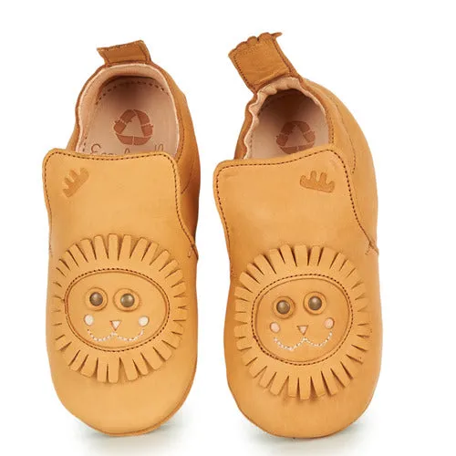 EZPZ easy peasy  blublu lion camel chaussons cuir