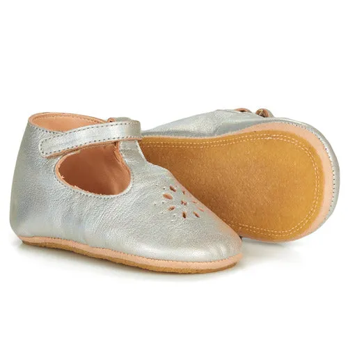 EZPZ Lillyp argent chaussons cuir ballerine