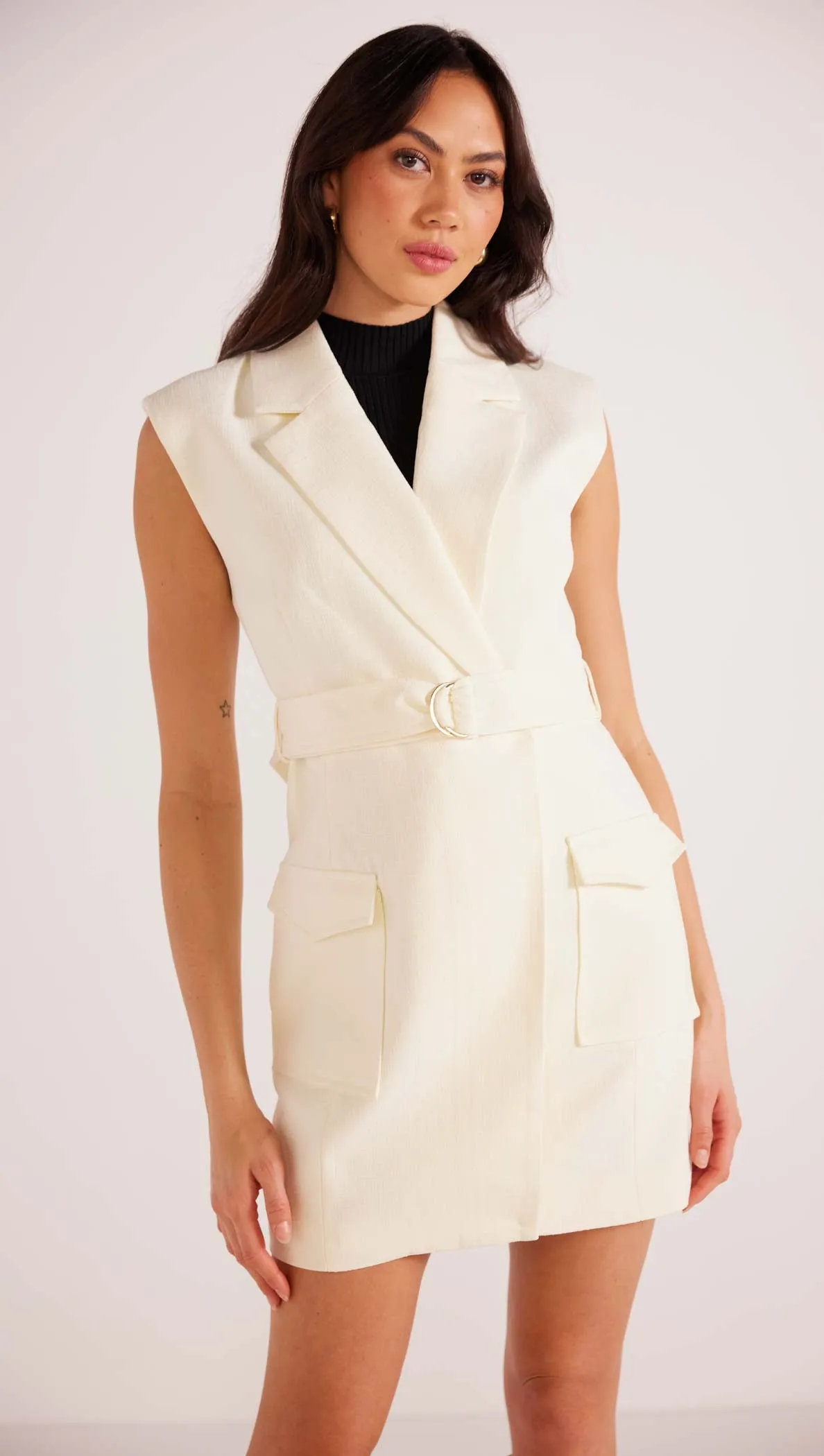 Ezra Sleevless Blazer Dress