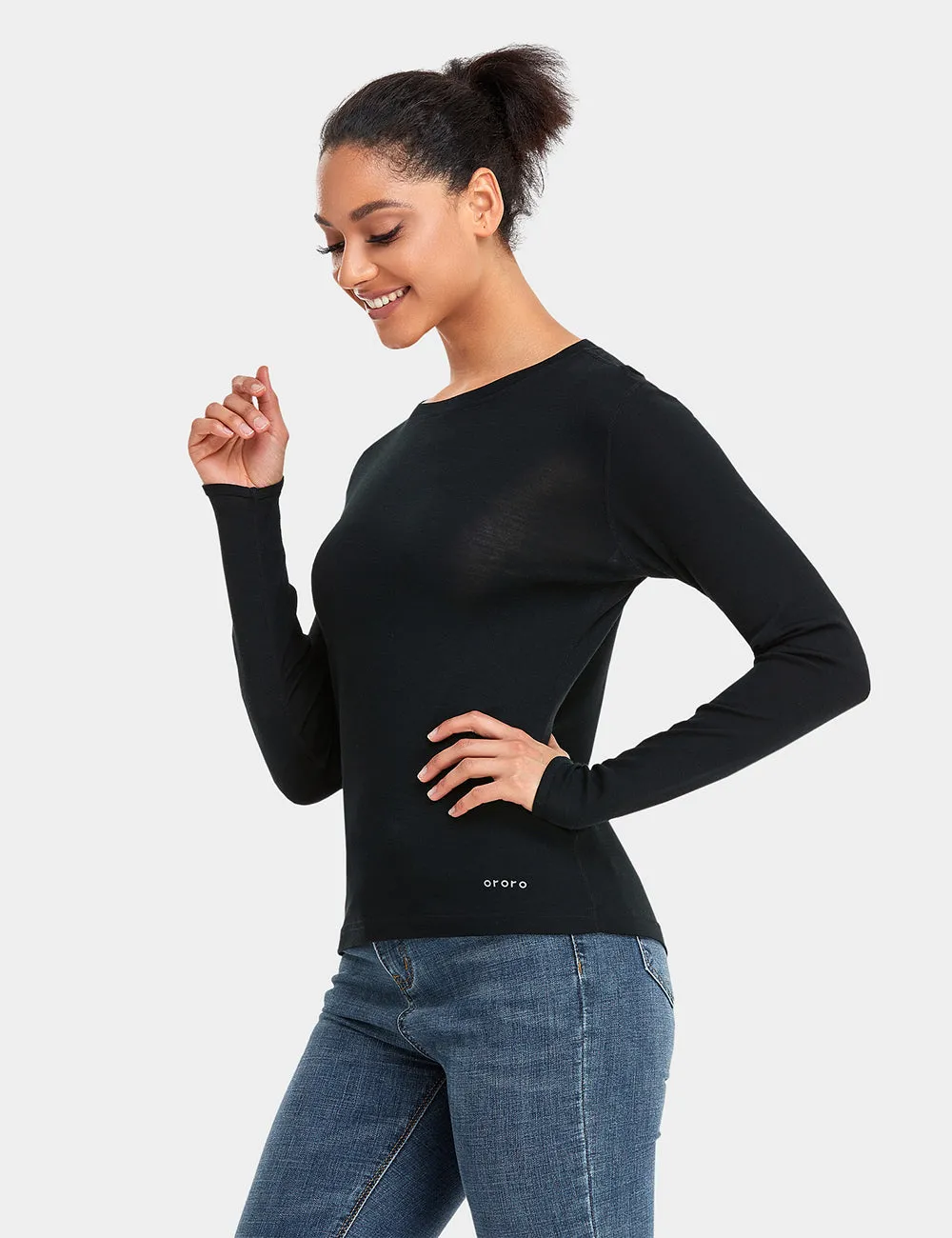 Final Sale - Women's Merino Wool Crew Base Layer