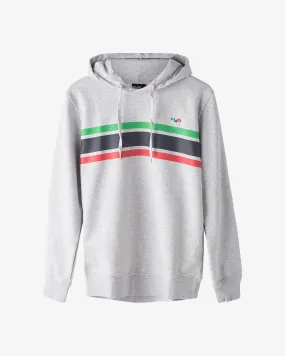 Gilleleje Hoodie - Lt. Grey Mel/Green/Red/Navy