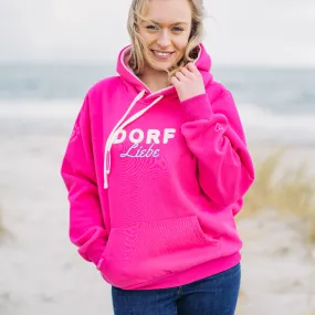 Herzlein® Hoodie "Dorfliebe" in Pink