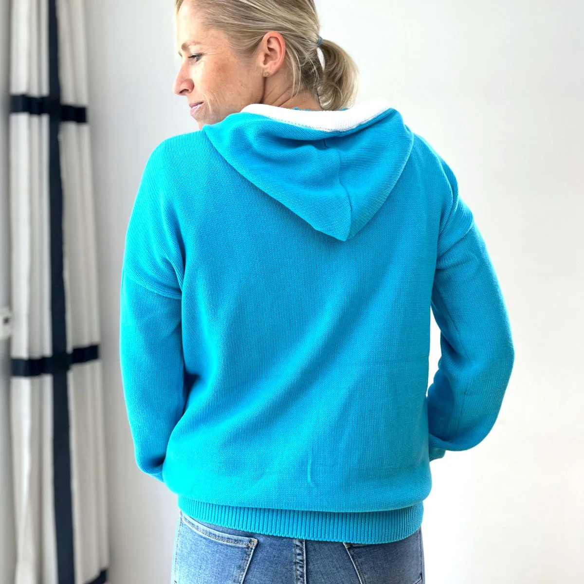 Herzlein® Strickjacke in Himmelblau