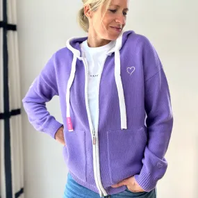 Herzlein® Strickjacke in Lavendel