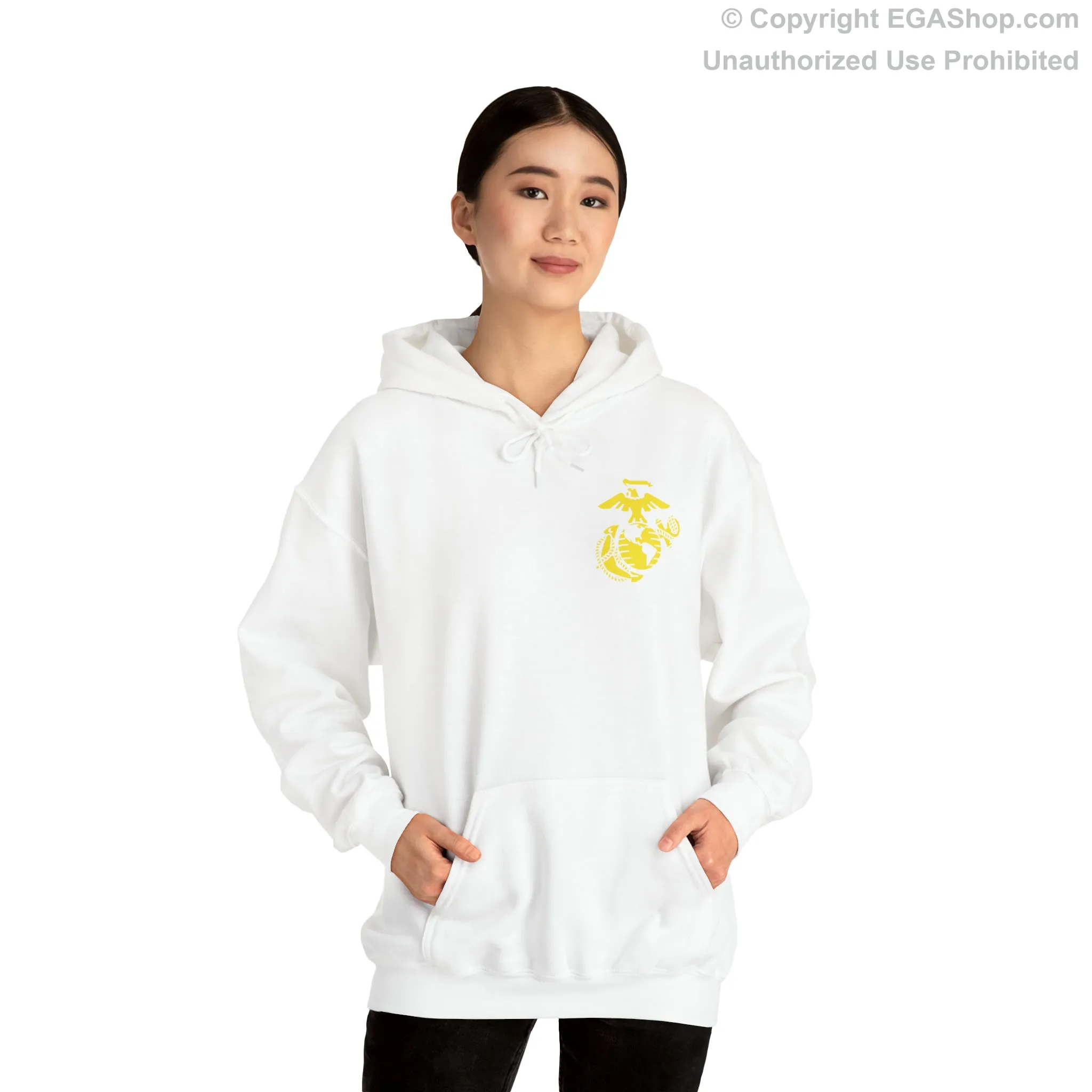 Hoodie: Echo Co. MCRD San Diego (2nd Battalion Crest on BACK)