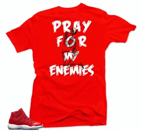 Jordan 11 Win like 96 Shirt-MY ENEMIES Red Tee