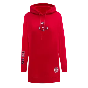 MLB BOSTON RED SOX CLASSIC WOMEN'S HOODIE DRESS (RED)