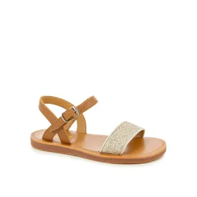 POM D'API PLAGETTE BUCKLE TAO Camel Sandales Nu Pieds