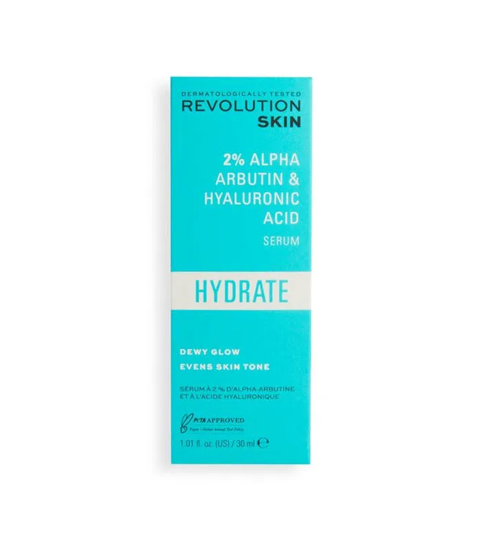 Revolution Skincare - Sérum hidratante con Alfa Arbutina y cido Hialurónico