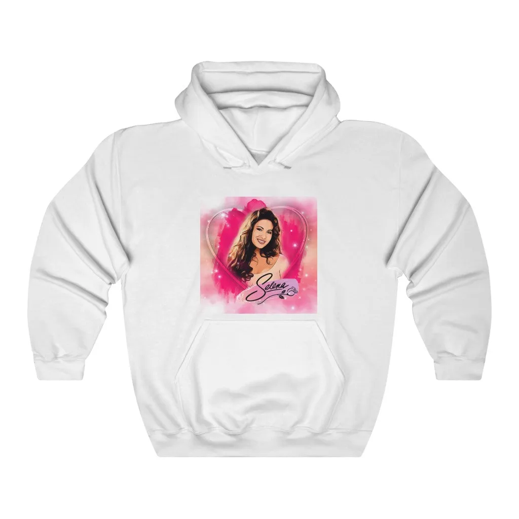 Selena Pink Heart Hoodie - Hooded Sweatshirt