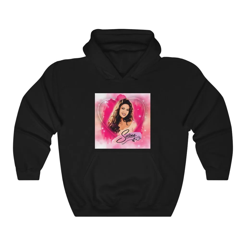 Selena Pink Heart Hoodie - Hooded Sweatshirt