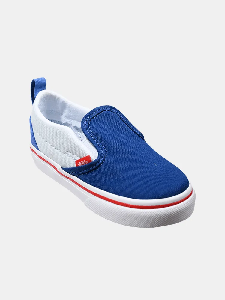 Vans Kids Slip On V - Blue / Red