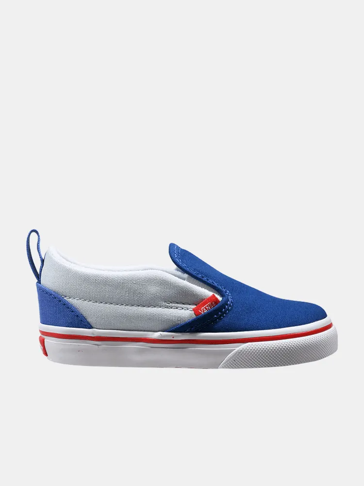 Vans Kids Slip On V - Blue / Red