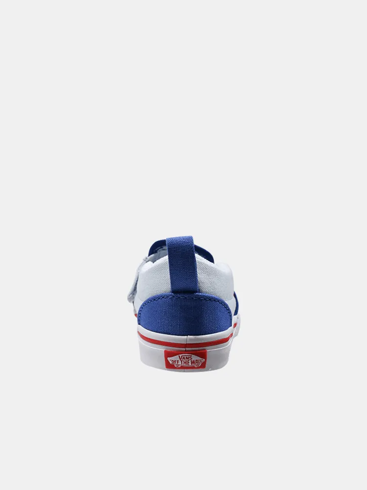 Vans Kids Slip On V - Blue / Red