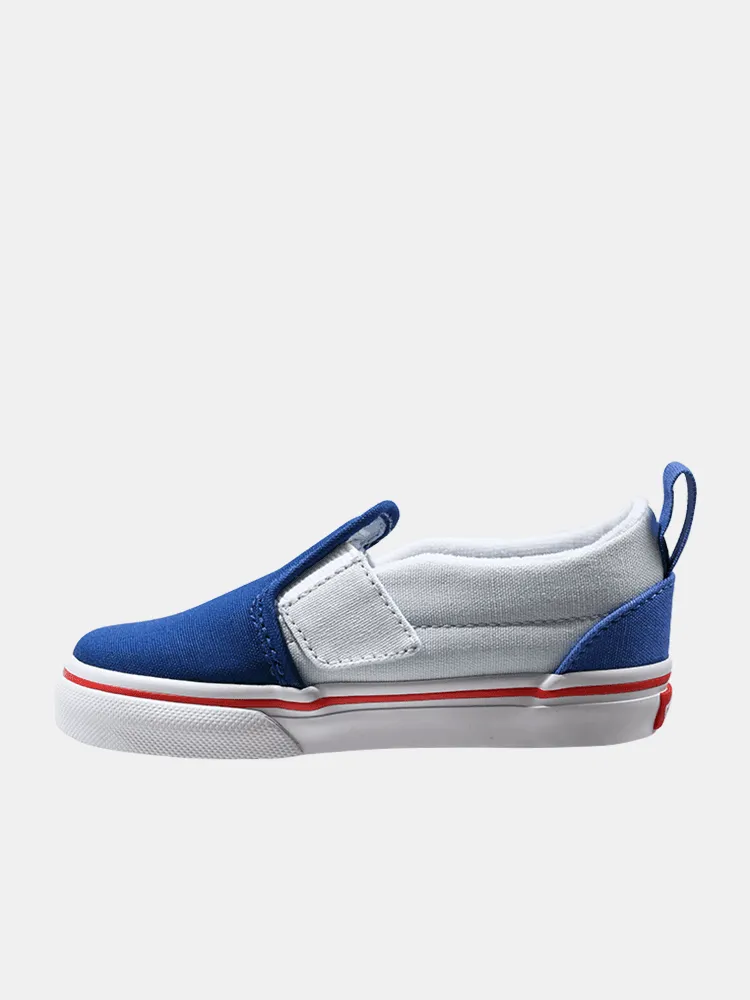 Vans Kids Slip On V - Blue / Red