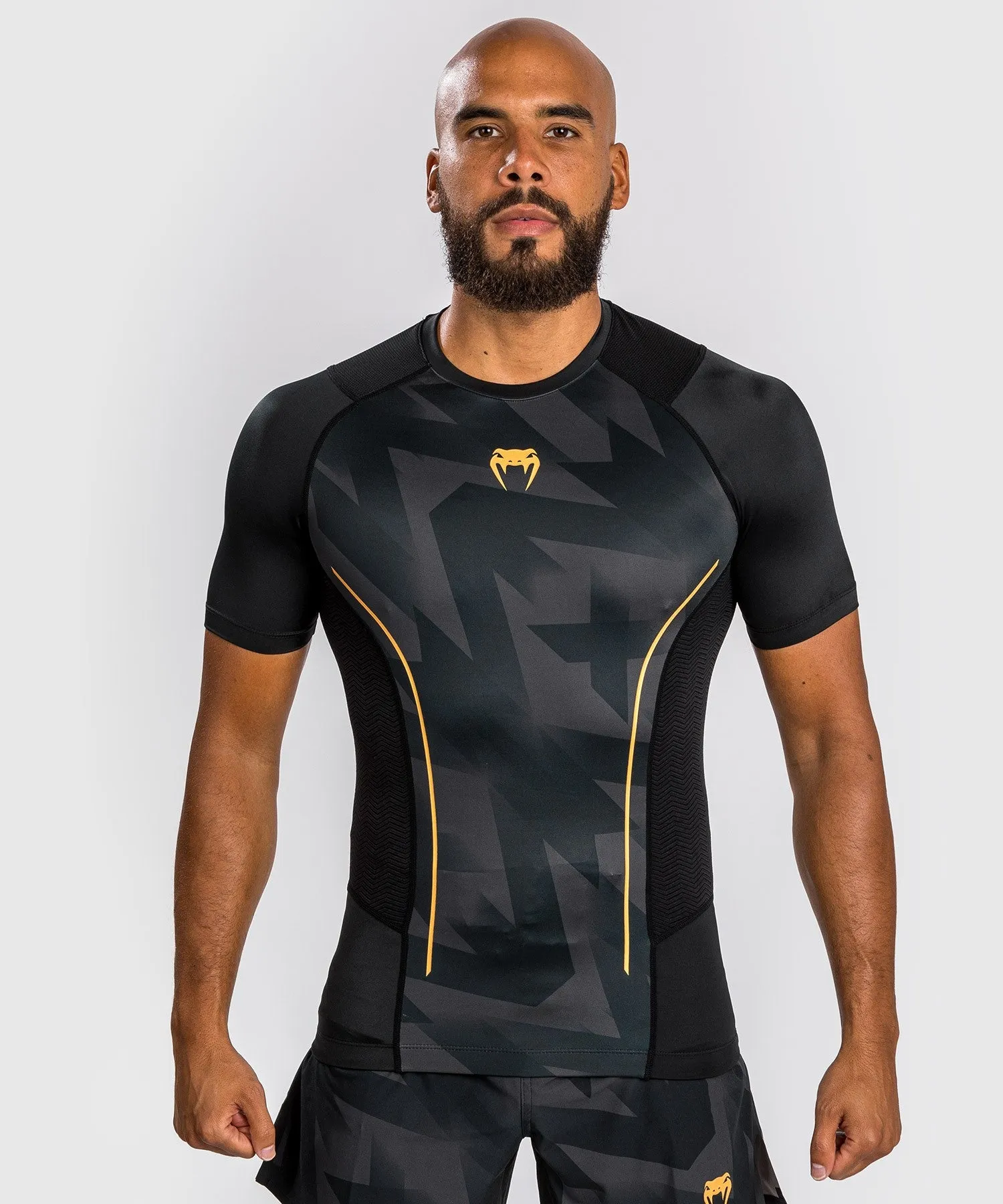 Venum Razor Rashguard Short Sleeves - Black/Gold