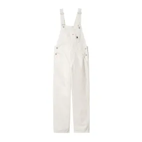 W' BIB OVERALL STRAIGHT OFF-WHITE RINSED