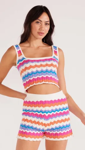 Wilma Pointelle Knit Tank